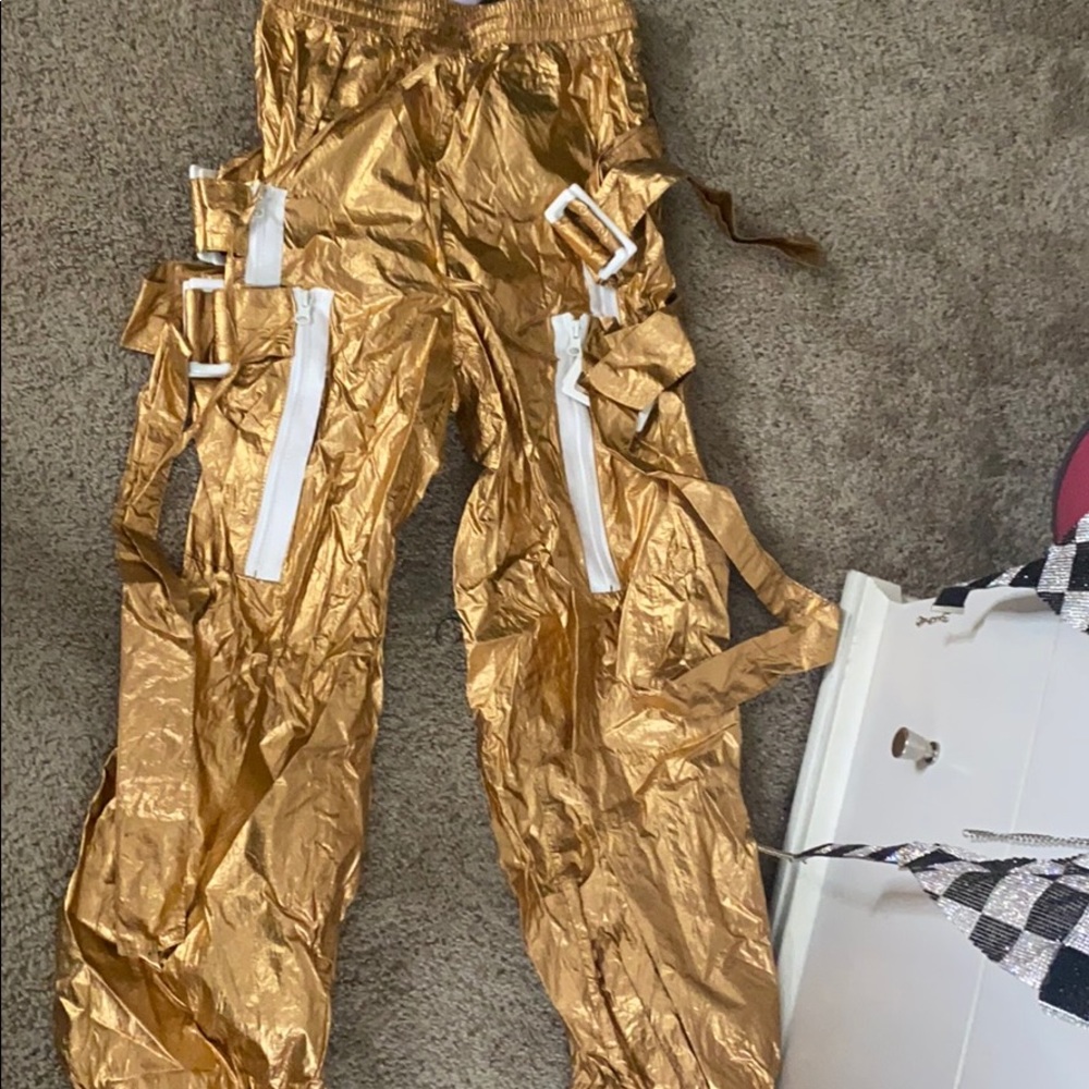 Gold joggers